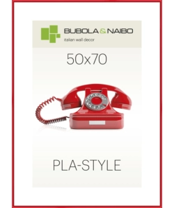 CORNICE IN PLASTICA COLORE ROSSO "PLA-STYLE" - 50 x 70 CM