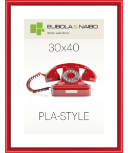 CORNICE IN PLASTICA COLORE ROSSO "PLA-STYLE" - 30 x 40 CM