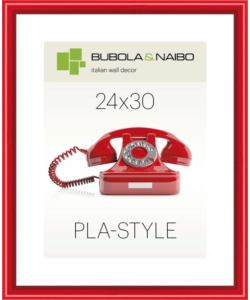 CORNICE IN PLASTICA COLORE ROSSO "PLA-STYLE" - 24 x 30 CM