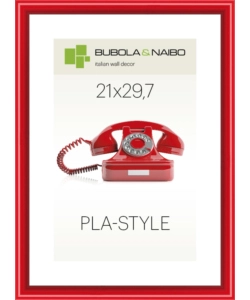 CORNICE IN PLASTICA COLORE ROSSO "PLA-STYLE" - 21 x 29,7 CM