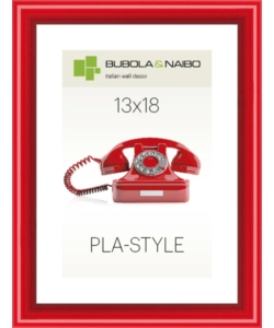 CORNICE IN PLASTICA COLORE ROSSO "PLA-STYLE" - 13 x 18 CM
