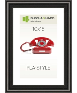 CORNICE IN PLASTICA COLORE NERO "PLA-STYLE" - 10 x 15 CM