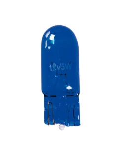 LAMPADA ZOCCOLO BLUE DYED GLASS 12V - (W5W) - 5W - W2,1X9,5D - 2 PZ  - D/BLISTER  58359