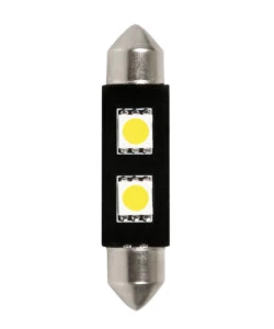 LAMPADA 12V HYPER-LED 6 - 2 SMD X 3 CHIPS - 10X42 MM - SV8,5-8 - 1 PZ  58449