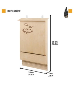 CASETTA PER PIPISTRELLI IN LEGNO "BAT HOUSE", 39X7X58 CM - FERPLAST