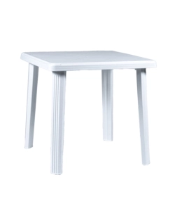 TAVOLO DA ESTERNO "RODI" IN POLIPROPILENE BIANCO 75X75X73 CM