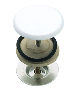 COPRIFORO PER LAVABO BIANCO DIAMETRO 50 MM