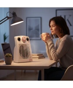 TERMOVENTILATORE DA TAVOLO IGNIP BIANCO 2000 W