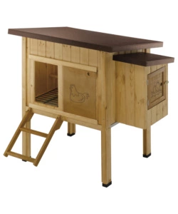 CASETTA POLLAIO PER GALLINE "HEN HOUSE 10" IN LEGNO DI PINO,  124X98X110 CM - FERPLAST