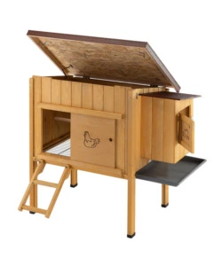 CASETTA POLLAIO PER GALLINE "HEN HOUSE 10" IN LEGNO DI PINO,  124X98X110 CM - FERPLAST