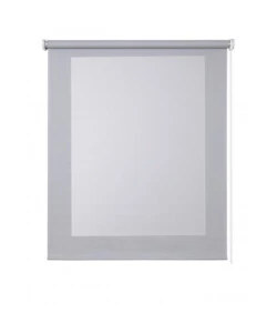 TENDA A RULLO "SCREEN" GRIGIO E BIANCO, 120X250 CM