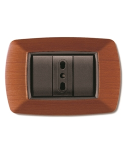 PLACCA LIFE 3 POSTI LEGNO CHIARO.