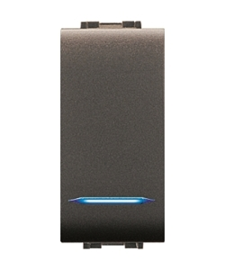 INTERRUTTORE UNIPOLARE ILLUMINABILE SERIE MYLIFE 16AX.