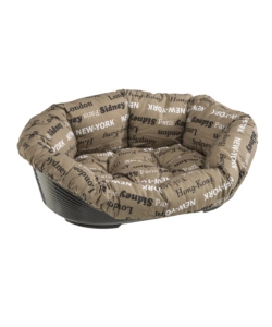 CUCCIA PER CANI E GATTI FERPLAST "SOFÀ" IN RESINA CON RIVESTIMENTO IMBOTTITO, 52X39X21 CM