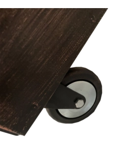PORTA PELLET/LEGNA CON RUOTE, 50x52x85 CM