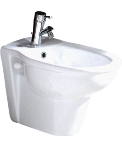 BIDET SOSPESO IN CERAMICA BIANCO "SERIE FIORE".