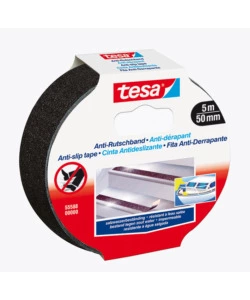 NASTRO ANTISCIVOLO ANTI-SLIP NERO, 50 MM X 5 MT - TESA
