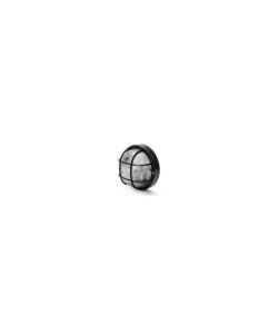 APPLIQUE NERA TONDA IN PLASTICA E VETRO E27, 60W