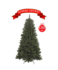 ALBERO DI NATALE "TIFFANY" CON 367 RAMI AD AGGANCIO, 150 CM