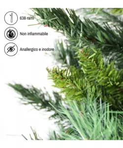 ALBERO DI NATALE ARTIFICIALE XMAS JOY "TIFFANY" VERDE 180 CM