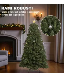 ALBERO DI NATALE ARTIFICIALE XMAS JOY "TIFFANY" VERDE 180 CM