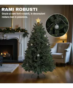 ALBERO DI NATALE ARTIFICIALE XMAS JOY "GLISTEN" VERDE 180 CM