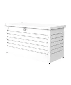 BAULE DA ESTERNO IMPERMEABILE BIOHORT "130" IN ACCIAIO ZINCATO BIANCO 460 LT 134X62X71 CM - COD. 61040