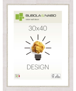 CORNICE IN LEGNO COLORE BIANCO "LELA" - 30 x 40 CM