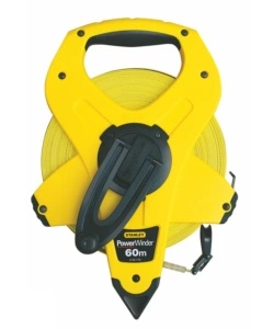 ROTELLA METRICA CON NASTRO FIBERBLASS DA 60 METRI - STANLEY.