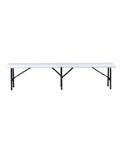 PANCA DA CAMPEGGIO PIEGHEVOLE EUROGARDEN IN POLIETILENE BIANCO 183X30X44 CM