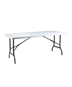 TAVOLO DA CAMPEGGIO PIEGHEVOLE EUROGARDEN IN POLIETILENE BIANCO 183X76X72 CM