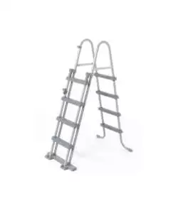 PISCINA FUORI TERRA CON STRUTTURA RETTANGOLARE BESTWAY "POWER STEEL FRAME" CON POMPA, SCALETTA, COVER E CHEMCONNECT BIANCO 549X274X122 CM  - COD. 56466
