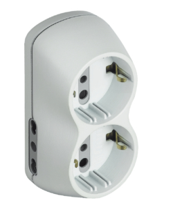 KIT ADATTATORE B4 2 PRESE ST TED +2 BIPASSO+INT BIANCO - BTICINO.
