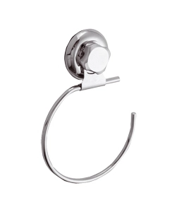 BESTLOCK PORTA ASCIUGAMANI TONDO CON FISSAGGIO A VENTOSA.