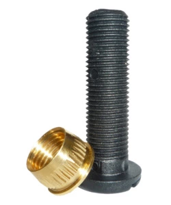 KIT VITONE PLASTICA NERO + INSERTO OTTONE