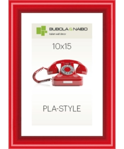 CORNICE IN PLASTICA COLORE ROSSO "PLA-STYLE" - 10 x 15 CM