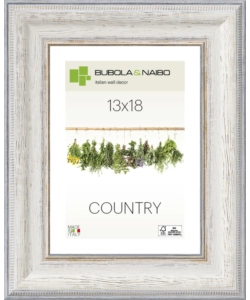 CORNICE IN LEGNO COLORE BIANCO "FABRIANO" - 13 x 18 CM