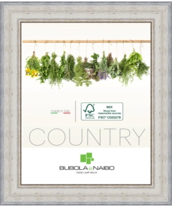 CORNICE IN LEGNO COLORE BIANCO "FABRIANO" - 24 x 30 CM