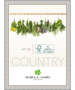 CORNICE IN LEGNO COLORE BIANCO "FABRIANO" - 50 x 70 CM