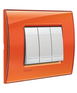 LL PLACCA 3P ARANCIO - BTICINO.