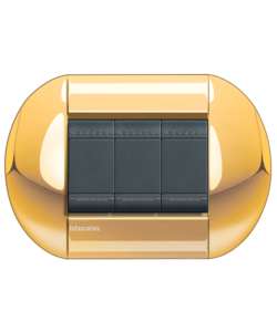 LL PLACCA 3P ORO - BTICINO.