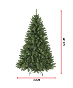 ALBERO DI NATALE "DOLOMITI" CON 224 RAMI AD AGGANCIO, 120 CM