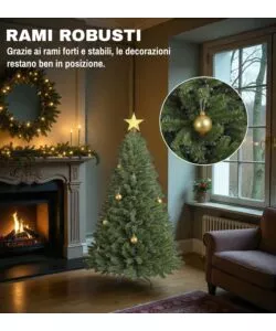 ALBERO DI NATALE ARTIFICIALE XMAS JOY "DOLOMITI" VERDE 120 CM