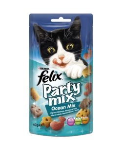 ALIMENTO PER GATTO "FELIX PARTY OCEAN MIX" CON SALMONE, MERLUZZO E TROTA