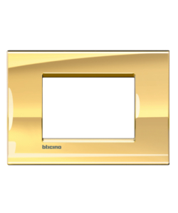 LL PLACCA 3P ORO FREDDO - BTICINO.