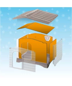 KIT 6 PANNELLI ISOLANTI PER CUCCIA FERPLAST "DOGVILLA 70" IN PVC