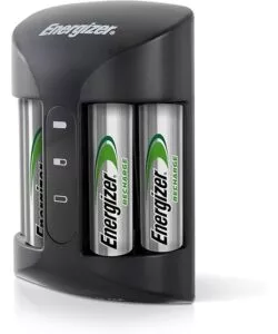 CARICABATTERIE PER BATTERIE RICARICABILI ENERGIZER "RECHARGE" AA E AAA