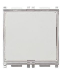 PULSANTE TARGHETTA 1P NO 10A 250V BIANCO