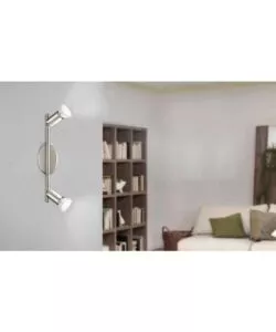 BARRA A SOFFITTO DA INTERNO EGLO "BUZZ LED" GRIGIO 2 LUCI 3000K