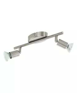 BARRA A SOFFITTO DA INTERNO EGLO "BUZZ LED" GRIGIO 2 LUCI 3000K